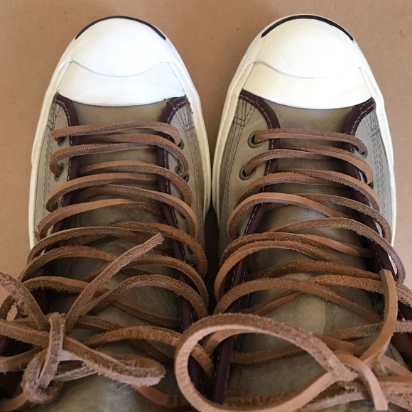 Converse By Jack Purcell Leather Brown Unisex High Cut 
Men’s Size 8.5 - Picture 6 of 13